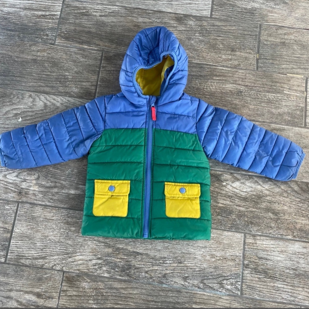 ISO Mini Boden Puffer Jacket in Daffodil size 4-5 and/or 5-6